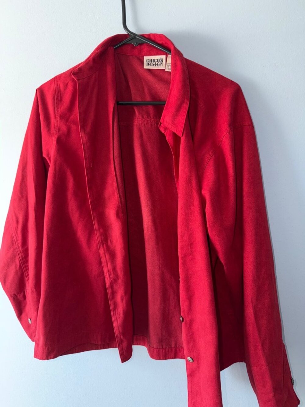 Vintage Chico’s size 2 (L/12) red lightweight  blazer